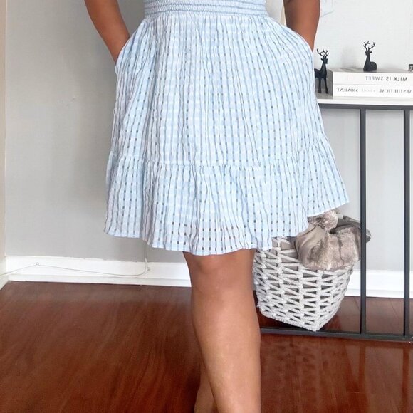 Women's Summer Dress Plus Size Casual V Neck Flare Sleeves A-Line Short Sundress - Picture 7 of 13